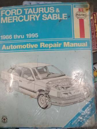 Ford Taurus mercury sable 1986-1995 repair book new still wrapped up 1
