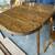 Beautiful Vintage Golden Oak Dropleaf Table With Two Chairs 3 thumbnail
