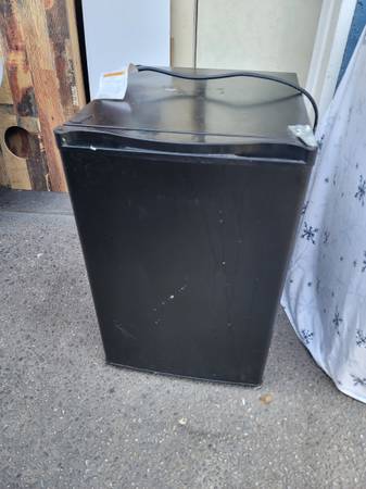 Black mini fridge 1