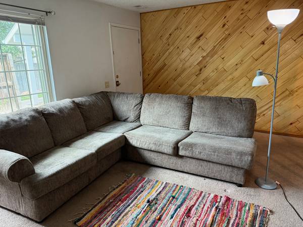 Large Sectional Couch Plus four Chairs 1