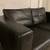 Black Leather Sofa - two seater 9 thumbnail