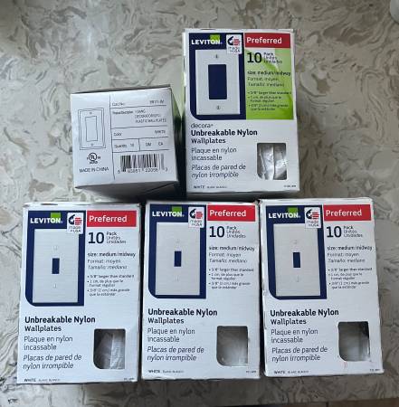 Wallplates. All new 1