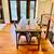 Vintage Restoration Hardware Wood Table with Anthropolgy Copper Chairs 3 thumbnail