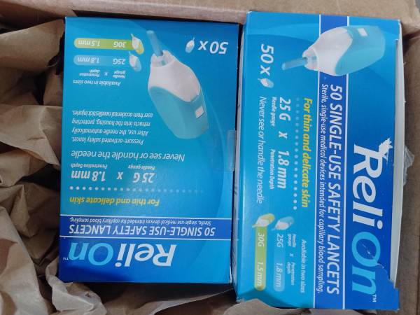 ReliOn single use lancets 1