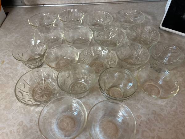 21 Miscellaneous Dessert Cups, no handles 1