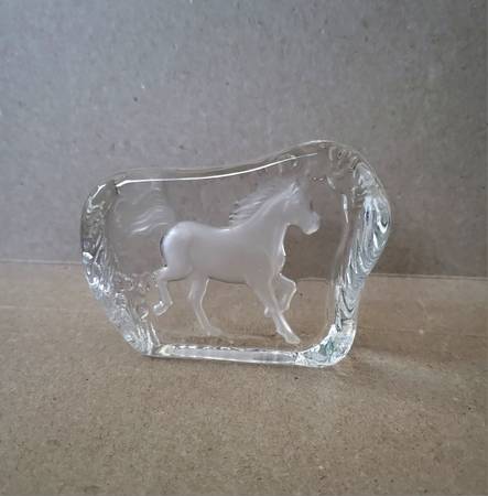 Vtg Buder Bleikristall Crystal West Germany Running Horse 1