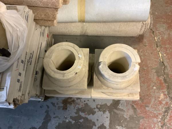 Sandstone Column Bases and Caps 1