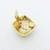 Roland Clip On Enamel Earrings with Gold Trim Flower Designs 7 thumbnail
