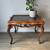 PHENOMENAL Side Table with Removable Glass Tray - Vintage Carved Wood - delivery 2 thumbnail