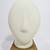 Unique Cycladic Head Sculpture: Modernist Bisque Ceramic on Wooden Bas 2 thumbnail