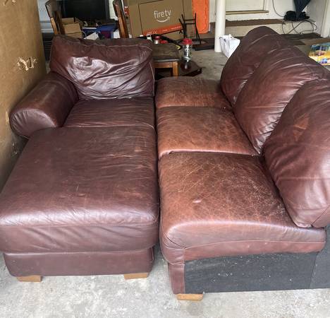 FREE: Leather Sectional MUST GO TODAY 1