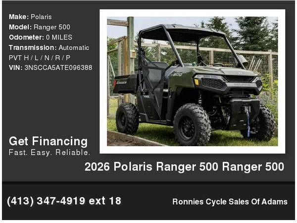 1 2026 Polaris Ranger 500 Ranger 500 1