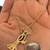 Yellow Gold Necklace with Beautiful Bird Pendant in Gold & Natural Sto 1 thumbnail