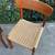 Vintage Teak Paper Cord Danish Modern Mid Century Modern Set of 2 Dining Chairs 9 thumbnail