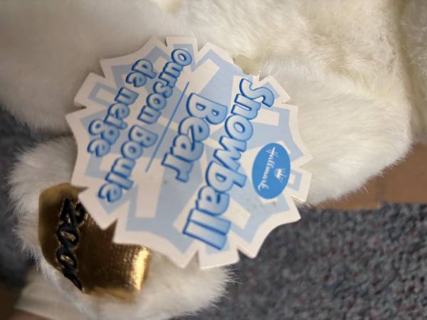 Hallmark collectible snowball bear 2000 1