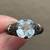 Vintage .925 Sterling Silver Blue Topaz Filigree Ring Size 6 1 thumbnail