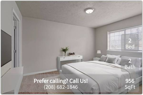 Great space for every taste. You'll love our 2 bed, 2 bath! 1