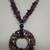 AUCTION Amethyst Necklace w/ Large Circular Pendant 36"L 4 thumbnail