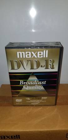 MAXELL DVD-R 8X Broadcast Quality 3PK (NEW) 1