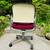 Harter Office Chair Vintage 1970s Brown Burgundy Mid Century Chrome Le 17 thumbnail