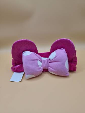 New Born Girls Pink Minnie Mouse Headband 1