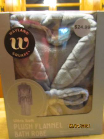 Ladies' New Robe - One Size Fits Most - blue 1