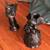 Barro Negro set black clay candle holders/angel/Cecilia Martinez 4 thumbnail
