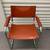 MCM Cantilever Burnt Orange Leather Chair 1 thumbnail