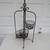 French Cottage Rustic Brown Wrought Iron 3 Tiered Folding Plant Stand 1 thumbnail