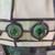 Antique Green Stained Glass Lamp 20" Tall, 14" Across/Shade 6 thumbnail