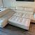 8 Foot Connor Sectional White Couch with Ottomon 1 thumbnail