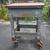 ANTIQUE VERY HEAVY DUTY IRON TOP WORK TABLE FROM FRISCO MACHINE SHOP 15 thumbnail