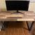 Vari Desk Workstation Table 60x30 Reclaimed Wood Butcher Block Fixed ( 4 thumbnail