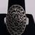 Sterling Silver Filagree Size 7 1/2 Ring 1 thumbnail