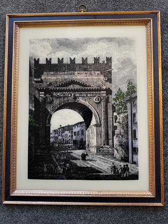 Antique Italian etching 1