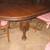 Solid oak Clawfoot oval table with 2 armchairs and 4 side chairs 2 thumbnail