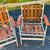Vintage Red Wood Cedar Aluminum Folding Chairs, Mid Century Modern Pat 11 thumbnail