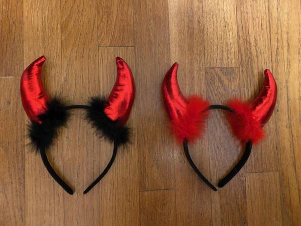 New Pair Devil Horns Headbands 1