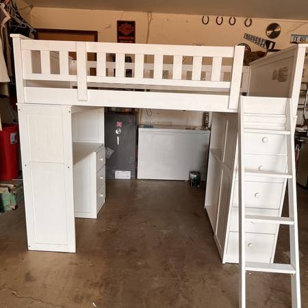 Loft bed with desk 1