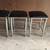 Bar Stools 24" Custom Chrome Stools Black Seats Set of Three 1 thumbnail