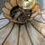 Antique Stained Glass Hanging Lamp Dome Pendant 23" diameter Slag 5 thumbnail