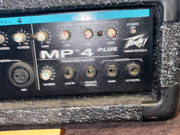 REDUCED - Peavey USA MP4 Plus 4 Channel Powered Mixer w Reverb - $50 (Loganville)63470456449923121