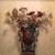 Set of Two Bronze Vases and Floral Arrangement 3 thumbnail