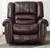 Leather brown recliner chair 6 thumbnail