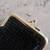 Cigarette Case Vintage Black Mesh Kiss Lock Clasp 4 thumbnail