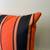 Orange striped throw pillow. Beachy Bright Vintage Stripes 3 thumbnail