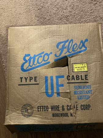New UF cable 12/3 - 250 feet 1