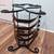 Wrought iron leather strap magazine rack 2 thumbnail