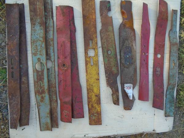 garden equipment blades for mowers, etc 1