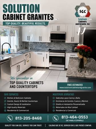 Kitchen cabinets/bathroom 1